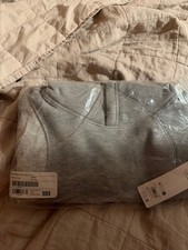 Alo Yoga Make Waves Hoodie - Athletic Heather Grey Tonal - L - NWT picture