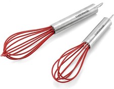 Farberware Professional Silicone Mini Whisks, Set of 2 - Red picture