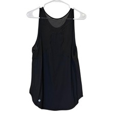 Lululemon Sculpt Tank Top Black Mesh Back Activewear Running Yoga Tank picture