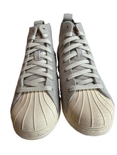 adidas WB Superstar HI Mist Stone / Wonder White / Gold Men Size 4 JQ7633 picture