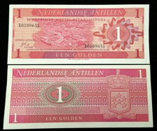 Netherlands Antilles 1 Gulden 1970 Banknote World Paper Money UNC Currency picture