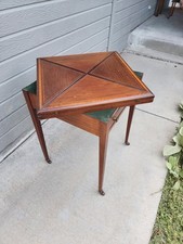 Antique Victorian Envelope Card Game Table Pop Up Fold Out Leaves picture