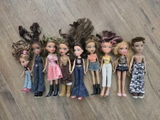 Vintage Bratz Doll Lot 9 Dressed Snap On Shoes Boyz Kidz Cloe Yasmin Sasha Y2K picture