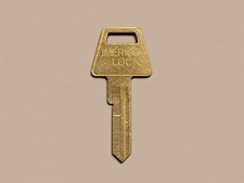 American Lock PTKB 2 OEM Key Blank Ilco AP2 / A1045 / Curtis AM-2 Uncut Brass picture