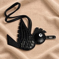 Hermes Birdie Touch Alligator Bag Charm Epsom Calfskin Leather Bag Accessory Lux picture