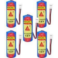 5x ER18505M Battery 3.6V 3500mAh with 51005 White Plug Non Rechargeable Battery picture