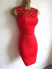 Lipsy  Red Bodycon Dress Size 14 Party Occasion Wedding Races Club Cut out Sexy picture