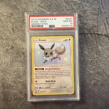 2019 Pokemon S&M Hidden Fates #SV41 Eevee Holo PSA 10 GEM MINT picture