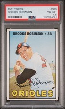 BROOKS ROBINSON 1967 TOPPS PSA 4.5  *FRESH GRADE  *WELL CENTERED HIGH # BEUATY picture