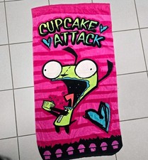 Vintage Y2K Invader Zim GIR Beach Towel Cupcake Attack Nickelodeon 2000s picture