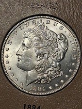1884-P MORGAN SILVERDOLLAR. MS/ BU/GEM QUALITY+++++ picture