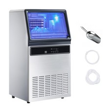Uimoso 130Lbs/24H Commercial Ice Maker Bar Restaurant Built-in Ice Cube Machine picture