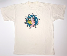Vtg Mary's Danish - Don't Crash The Car Tonight Cotton White T Shirt picture