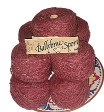 Vintage Brunswick Ballybrae Sport Yarn 100% Wool Tweed 9 Balls 1743 Yds USA picture