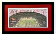 2024-2025 Ohio State Football CFP National Championship REAL Framed Newspaper picture