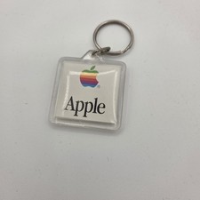 Apple Mac OS Keychain Vintage Advertising Smile Face Clear Acrylic picture