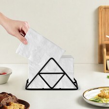 Metal Napkin Holder Triangular Napkin Holder for Table Kitchen Home Paper Holder picture