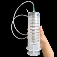 Large Capacity Oil Syringe Pump Vacuum Extractor with Hose 100ml 300ml 550ml picture