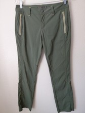 prAna Womens 4 Green Hiking Pants Standard Fit Stretch Outdoor Travel picture