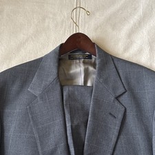 Vintage Brooks Brothers 2 Piece Suit Mens 48R Jacket & 39x29 Cuffed Pleaded Pant picture
