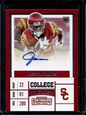 Justin Davis 2017 Panini Contenders Draft Picks #161 Rookie Auto picture