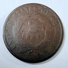 1866 TWO CENT PIECE 2¢ Coin About Good Details #10358 picture