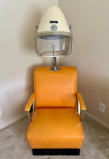 Vintage 1960s Bonat Flip Top Salon Hair Dryer Chair MCM Beauty Parlor Model 121 picture