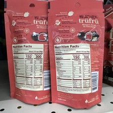 2x Tru Fru WHITE & DARK Chocolate Covered Hyper Dried Strawberries 2.1 oz 2 PACK picture