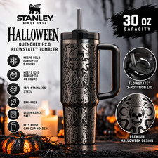 Stanley Halloween Quencher H2.0 FlowState Tumbler | 30oz – Deadly Damask New picture