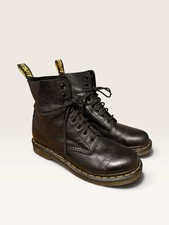 Dr. Martens Pascal Black Leather Lace-Up Ankle Combat Boots Women’s Size US 8 picture