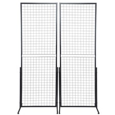 Uimoso VEVOR 2'x5.6' Grid Wall Panels Tower 2 Packs Wire Gridwall Display Racks picture