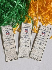 Green Bay Packers NFC Championship Game Tickets Lot of 3 Consecutive Seats picture