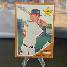 Topps 2011 Heritage Freddie Freeman Atlanta Braves RC Base Set Read Description picture