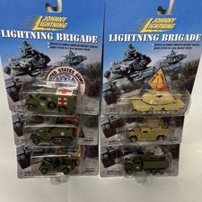 Johnny Lightning Brigade Complete set of 6 NIP Lot with Patch JL Tank Jeep Truck picture