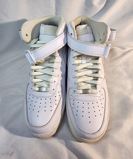Nike Men's Mid Top White Athletic Sneakers Size 13 Lace Up Hook & Loop Strap picture