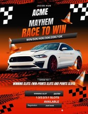 Mono_Poly Go ACME MAYHEM RACERS Event picture