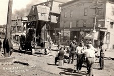 MODERN RPPC REPRINT Main Street Paving Newport, Vermont Occupational A932 picture