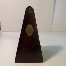 Antique Maelzel Paris Seth Thomas Wooden Pyramid Metronome Wind Up Mechanical picture
