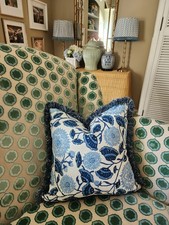 Peter Fasano Pillow Cover With Fringe Trim picture