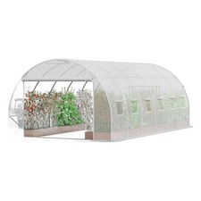 VEVOR Walk-in Tunnel Greenhouse, 19.4x9.7x6.5 ft Hoop House Greenhouse Tunnel picture