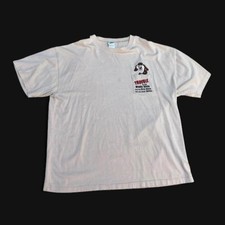 Vintage Looney Tunes Taz Pocket T-Shirt XL Tan Tasmanian Devil Y2K Warner Bros picture
