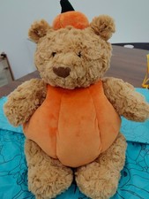 Jellycat Bartholomew Bear Pumpkin NWT With Dust Bag - FAST SHIPPING picture