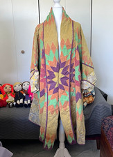 Magnolia Pearl Archie Quiltwork Kimono Open-Front Oversized Long Jacket One Size picture