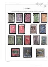 1910 AUSTRIA - No. 119/135 Francesco Giuseppe, Complete Series Used picture