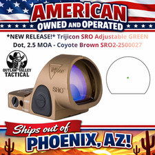 Trijicon SRO Adjustable GREEN Dot, 2.5 MOA - Coyote Brown SRO2-2500035 picture