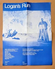 LOGAN'S RUN (Michael York, Jenny Agutter) PROMOTIONAL MOVIE POSTER 1976 - RARE picture
