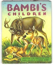 Vintage 1951 Bambi's Children Wonder Books HB Illust William Barlett picture