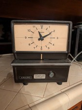 Vintage Amano Industrial Punch Clock - Working with New Ribbon & Instructions picture