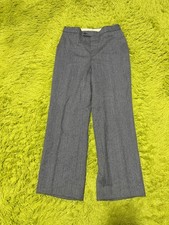 Vintage Yves Saint Laurent Gray Pinstripe Trousers Pants Designer picture