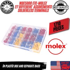 1710Pcs MOLEX ETC Assortment Set Solderless Crimp Wire Connectors Terminals Kit picture